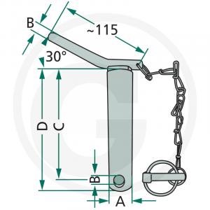 BOLT TIRANT 20012871 FI25*135
